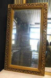 specc443 - Gilded wooden mirror, 19th century, cm W 48 x H 82